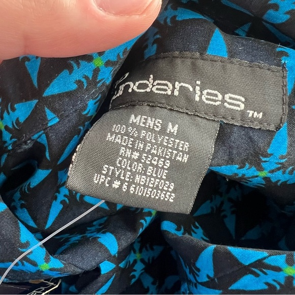 Y2K Deadstock Men’s No Boundaries Surf Beach Hawaiian Button Down Shirt Size M - Picture 4 of 5